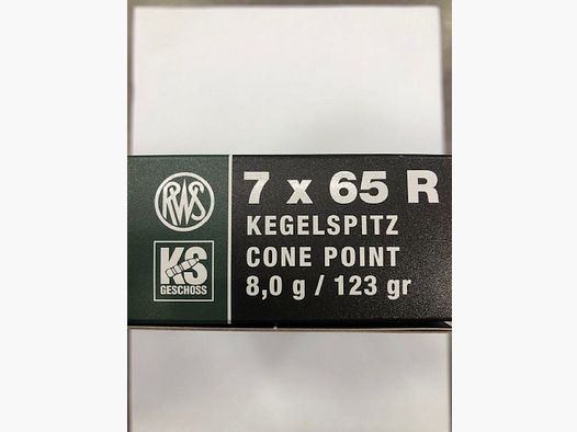 RWS CARICHE 7 X 65 R 123 GR