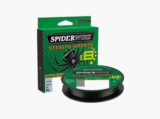 Flechtleine SpiderWire Stealth Smooth X8 0,19 mm Moosgrün