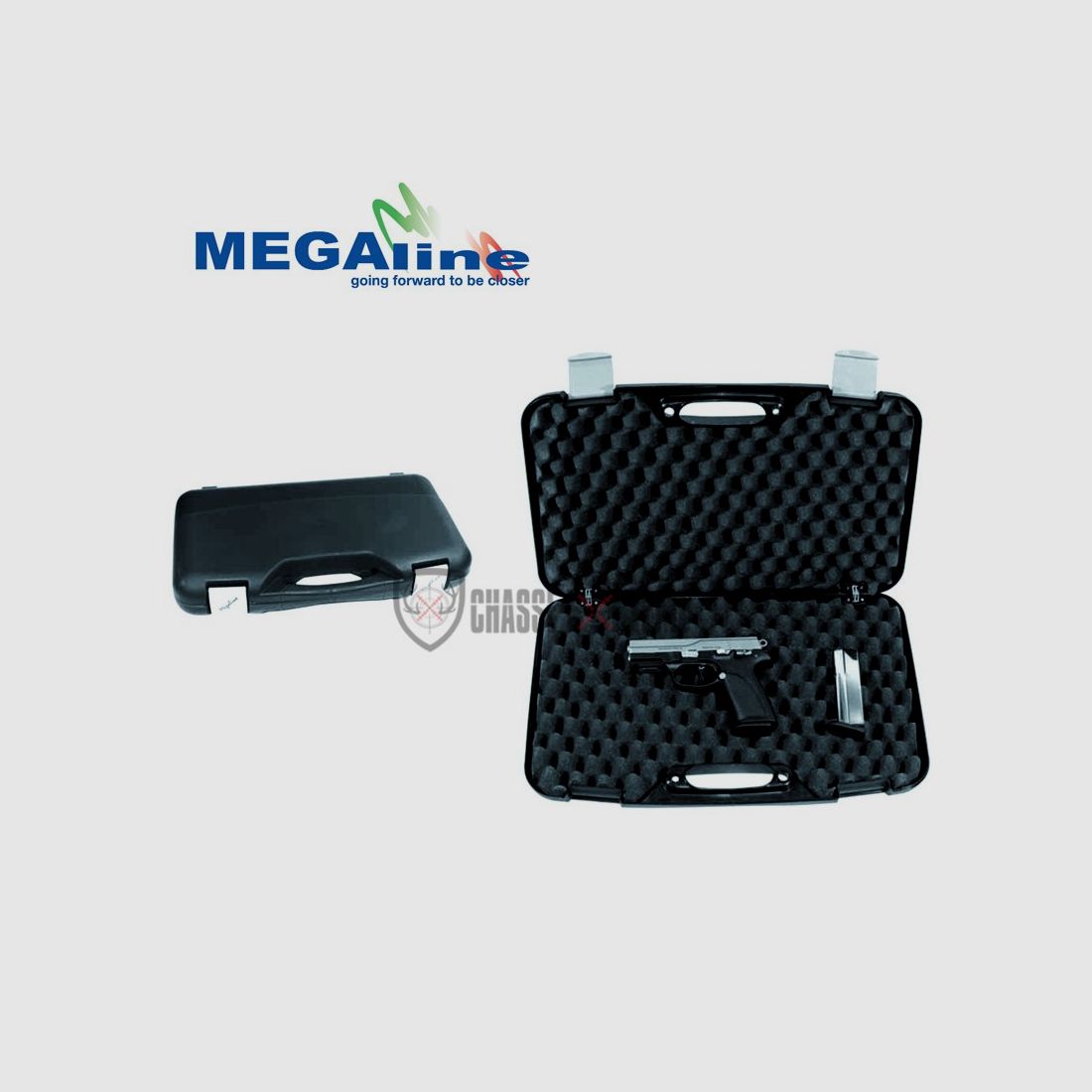 Funda MEGALINE Pistola 50x30x8,5cm Negra Clips
