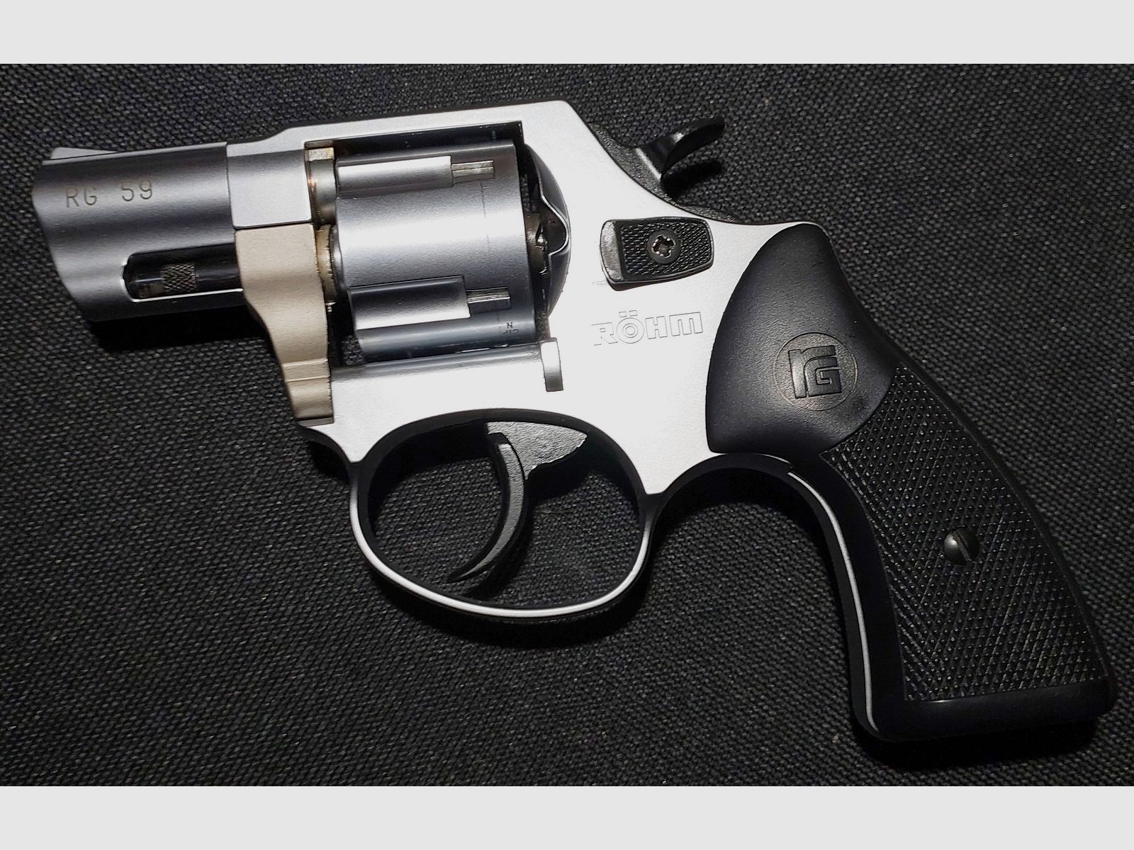 Röhm RG 59 revólver de detonación Alu Chrome 9 mm R.K. (PTB 735)