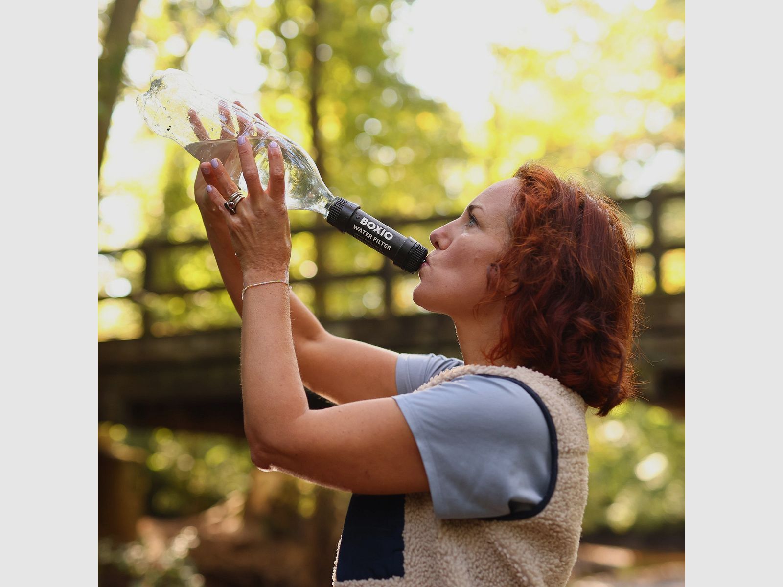 Camping wasbak en waterfiltersysteem I BOXIO WASH MAX +