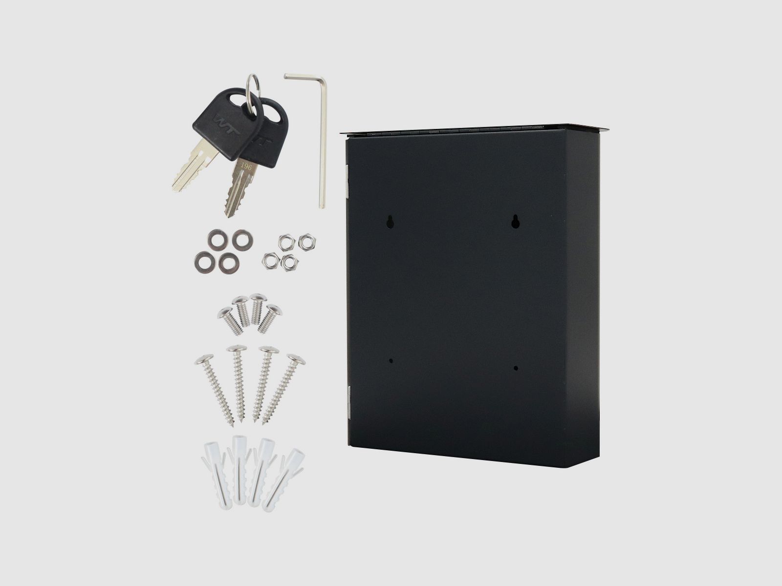 Rottner mailbox Splashy anthracite white