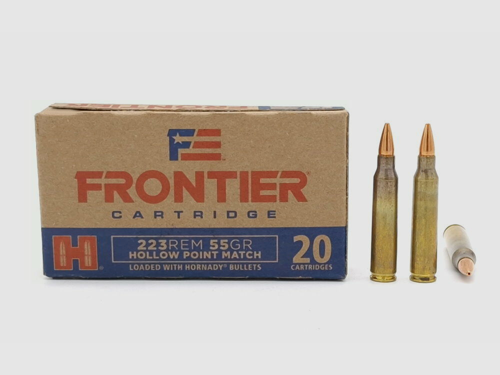 Frontier .223 Rem Hornady Frontier 55 grs / 3,56 gr Match Hollow Point 500 Stück