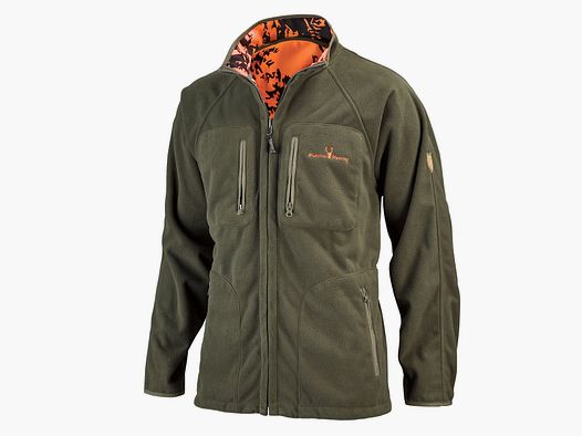 Hubertus Herren-Wende-Fleecejacke Pirsch