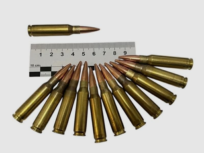 Set of 12 decorative cartridges – caliber 7.62x51 NATO / .308 Win
