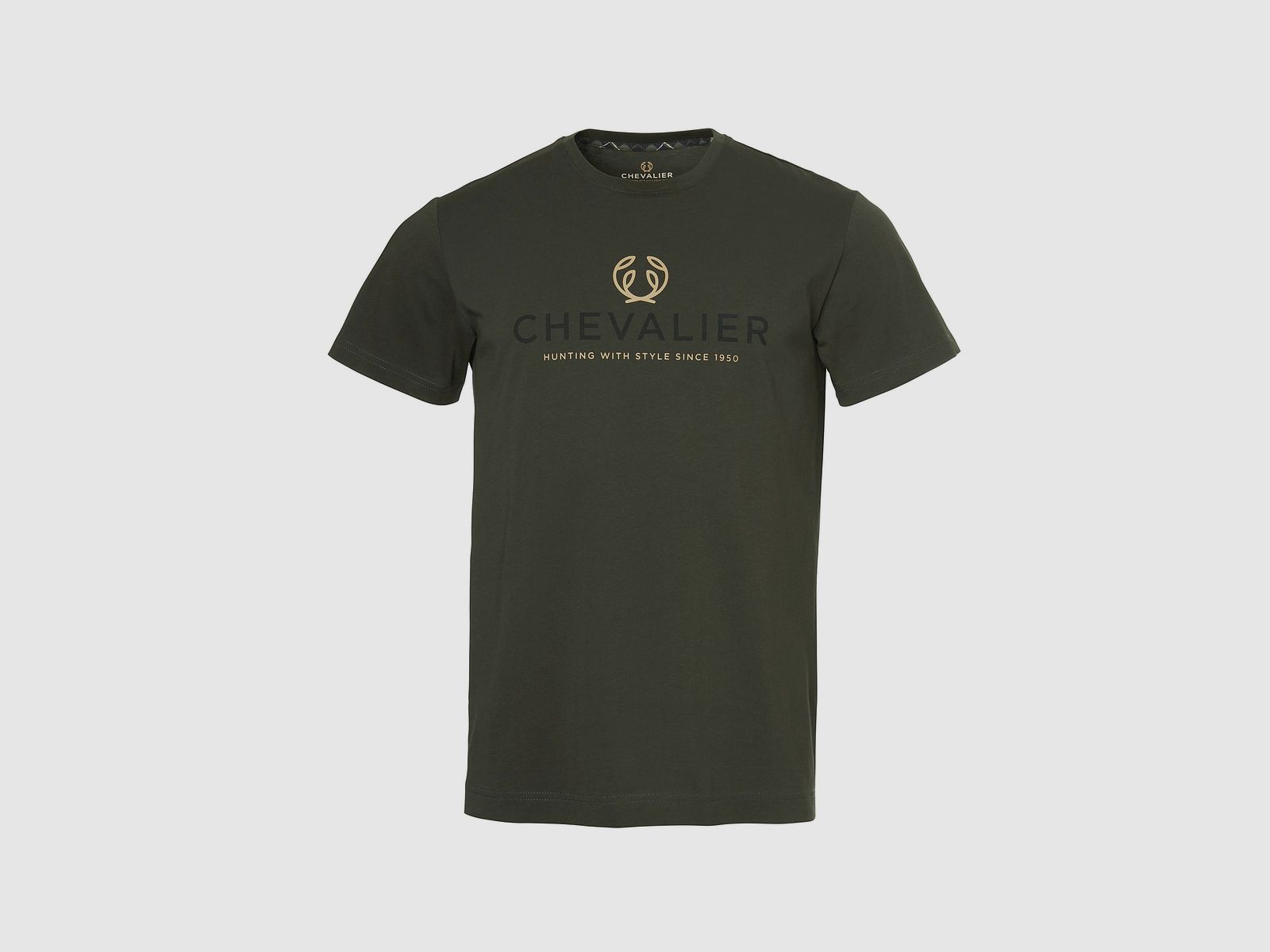Chevalier Logo T-shirt Dunkelgrün Herren S