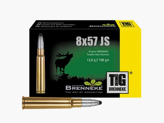 Brenneke 8×57 IS TIG 12,8g/198grs. – 20 Stk.