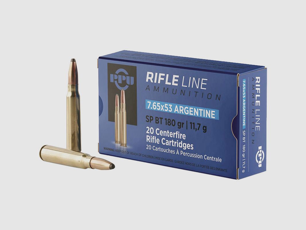 PPU 7,65x53 Arg. 180gr. SP