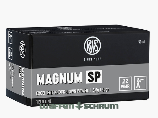 RWS .22WinMag Magnum SP 2,6g - 40gr