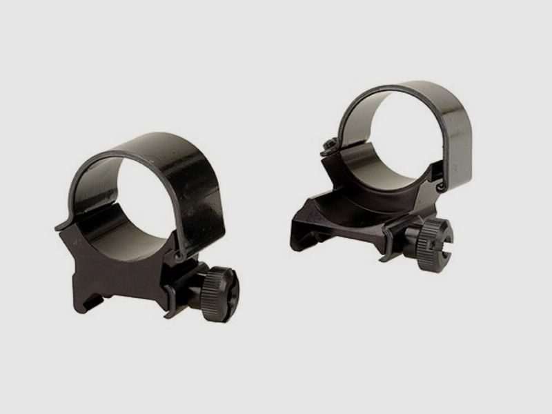 Weaver Top-Mount Weaver-Style Anelli (1 esteso) lucido nero 25,4mm alto, BH 8,43mm