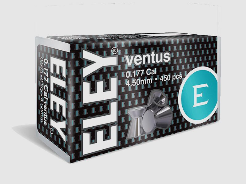 Flachkopf Diabolos Wettkampf Eley ventus Match Grade Kaliber 4,5 mm 0,53 g glatt 450 StĂĽck