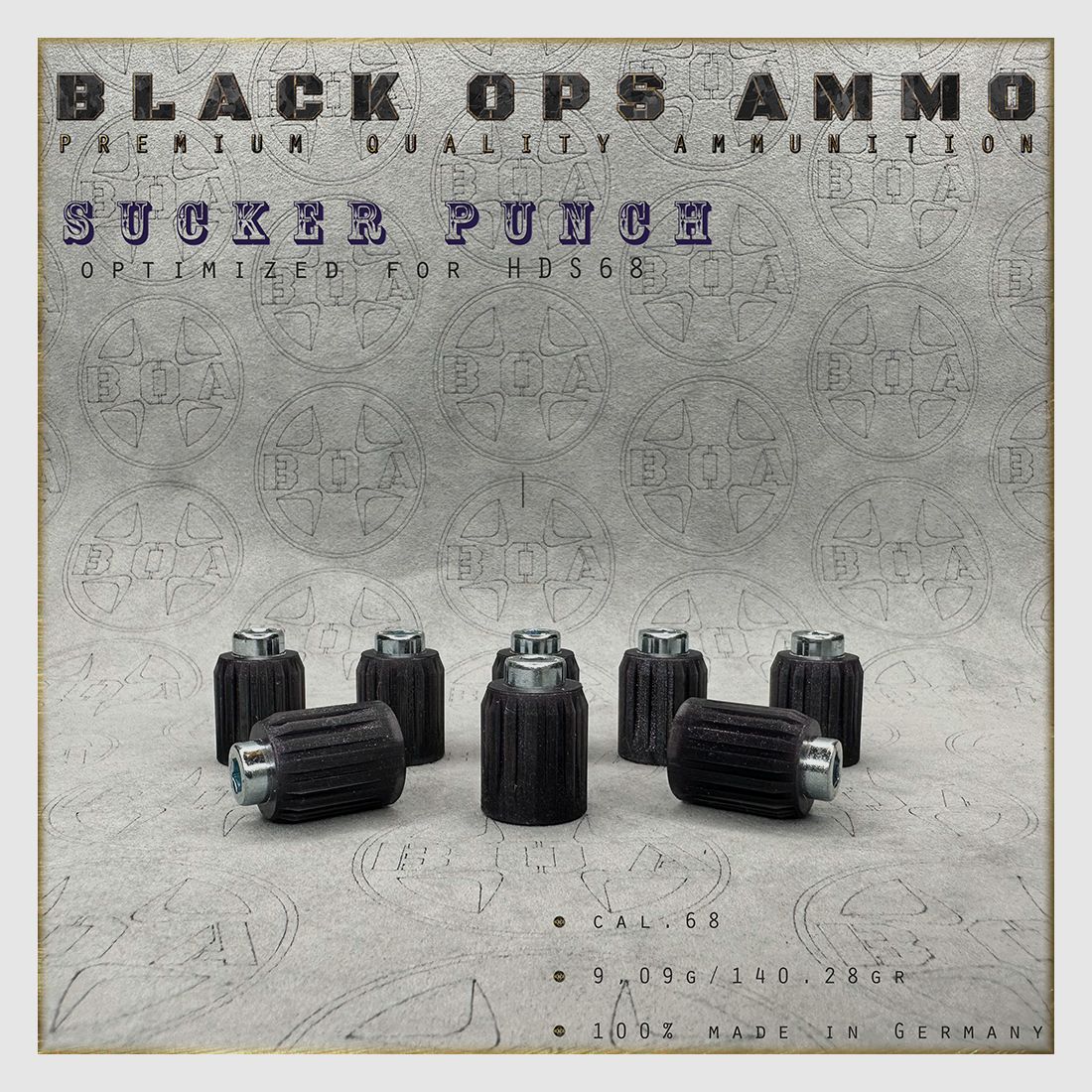 8x Sucker Punch Heavy Duty BLACK OPS AMMO Umarex TS HDS 68 s cal.68 Munition HDS68  TS68