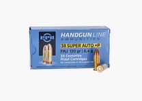 PRVI/PPU .38 Super Auto +P FMJ 130 gr - 50 Stk.
