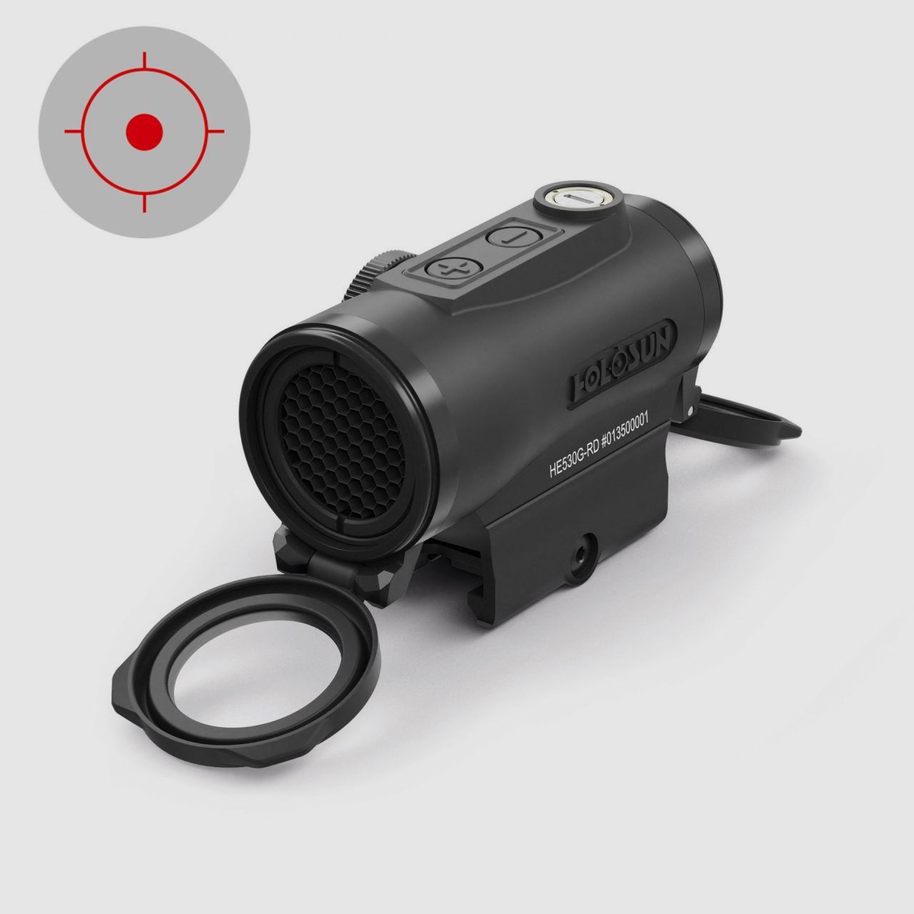 Holosun HE530G red dot sight reticle: Red