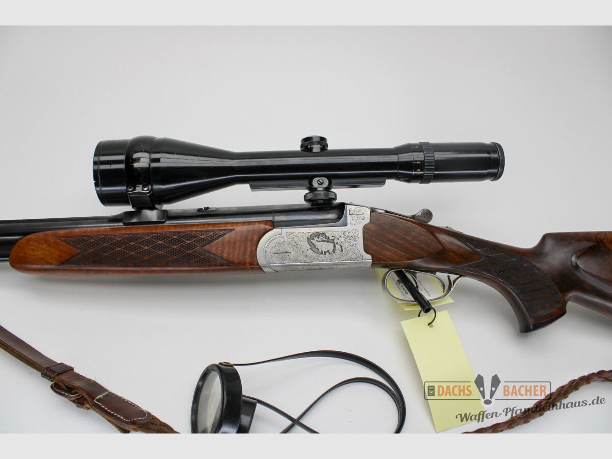 BBF Bockbüchsflinte Antonio Zoli Kal. 16/70 + .6,5x57R mit EStL .22 Hornet und S&B 2,5-10x56, Bild 3 von 8