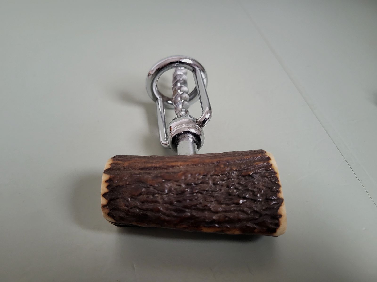 Jowika Solingen - couteau de poche - ouvre-bouteille - tire-bouchon - corne de cerf - années 1970