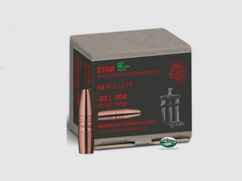 GECO Geschosse STAR Kal.30 (308) mm gr.165 Conf.50 St. 2426908
