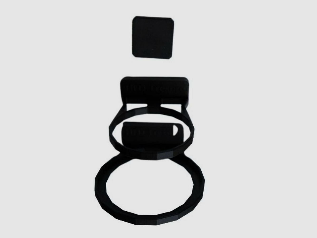 Set di supporti magnetici Gunshome uG a tre pezzi per essiccatori di silenziatori per armadietti per armi