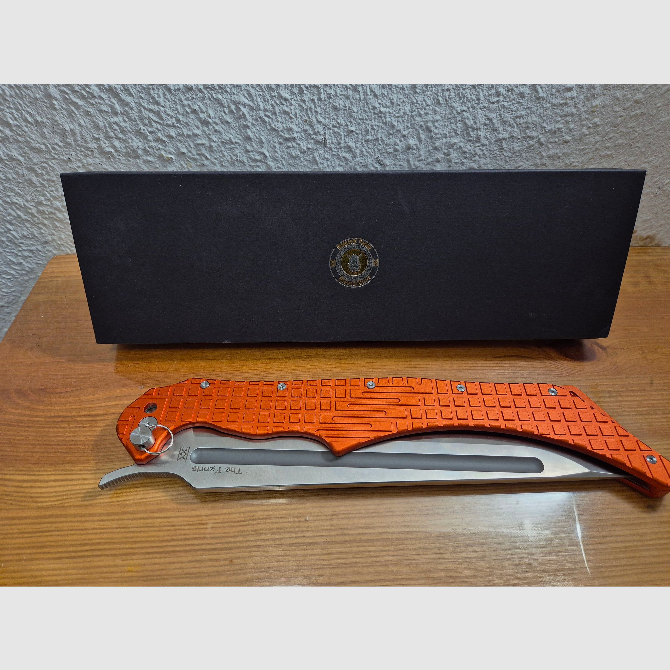 Midgards Messer Fenris - Orange / Limitiert - XXL Linerlock