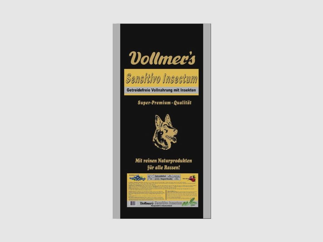 Vollmer's Hunde Trockenfutter Sensitivo Insectum
