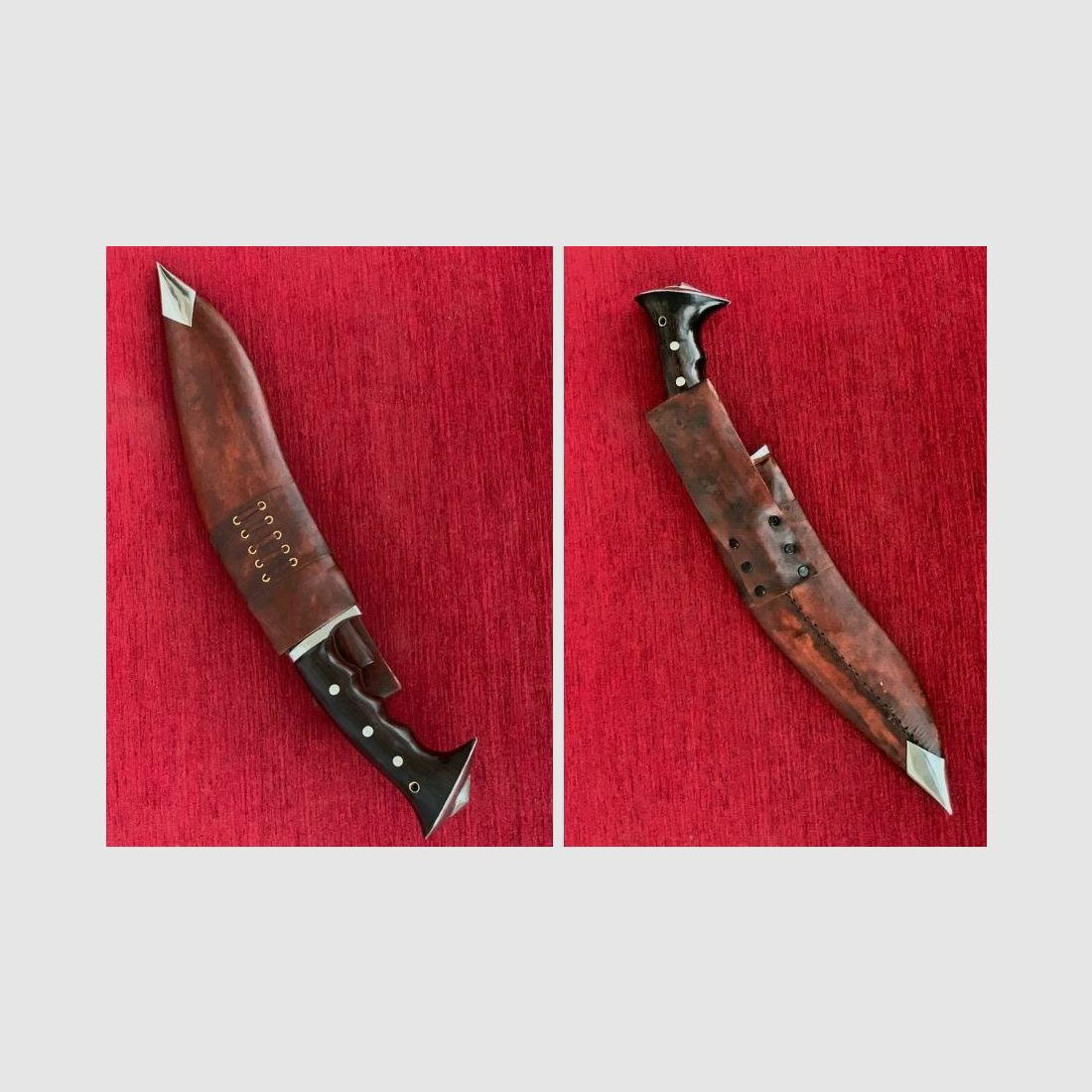 Gurkha – Coltello Khukuri con manico in legno di rosa