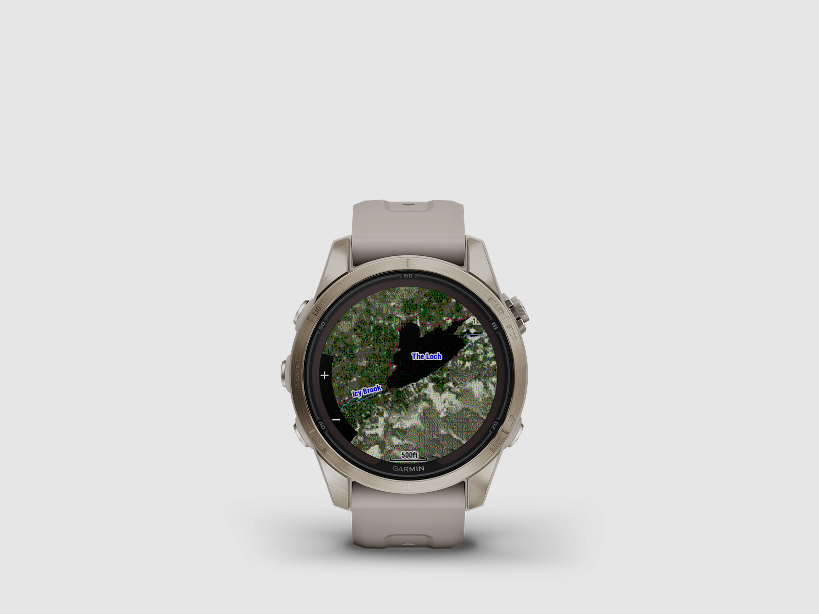Garmin fēnix® 7S Pro – Sapphire Solar Edition, Beige/Softgold met QuickFit® Silicium Band 20 mm, afbeelding 3 van 12