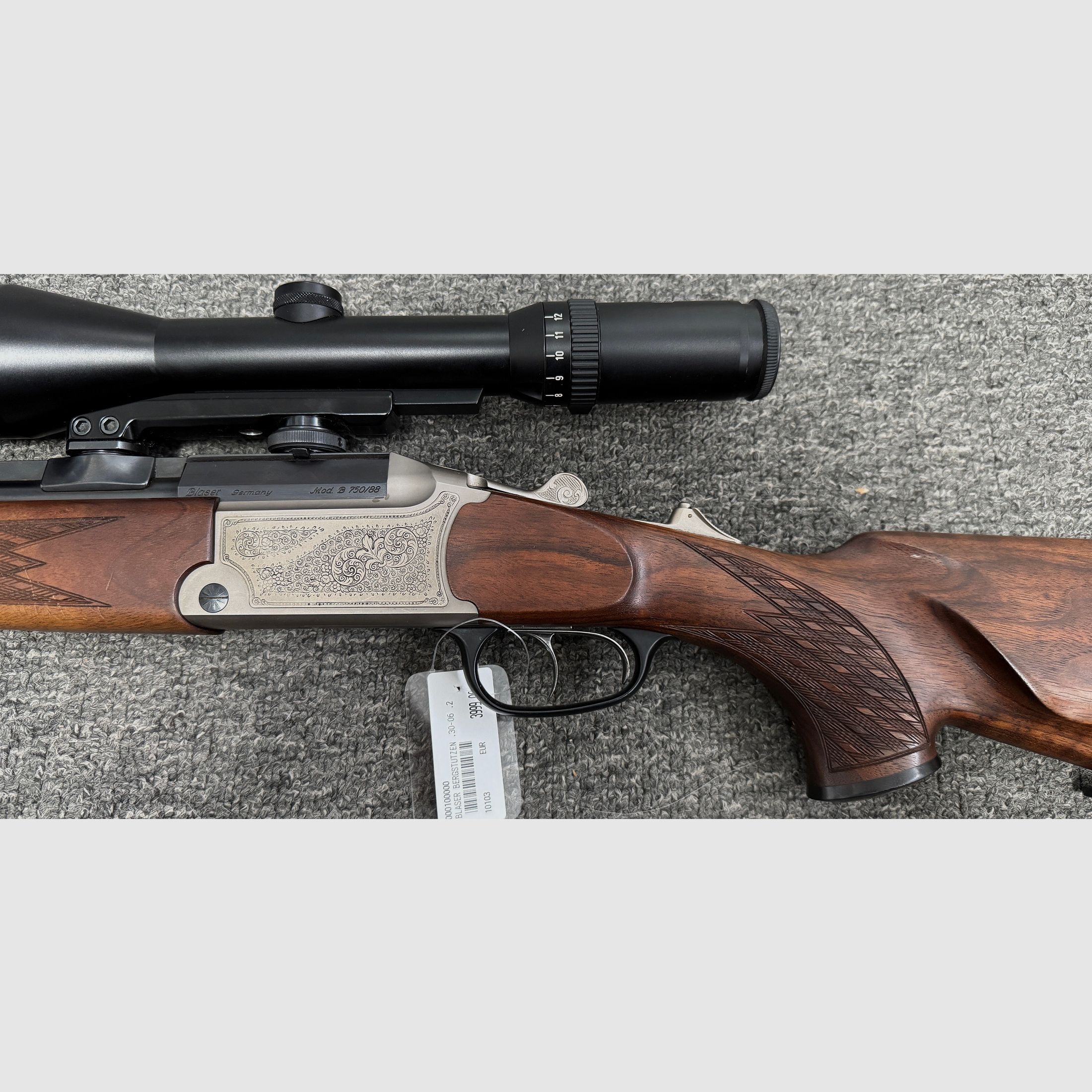 Blaser Bergstutzen B750/88 .30-06 & .222Rem inkl. S&B 3-12x50