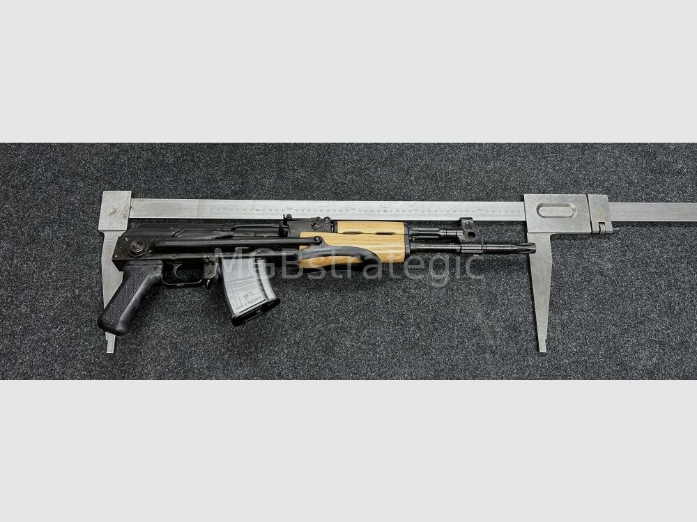 Cugir Modelo 64 de cañón corto - rifle semiautomático 7,62x39 - cañón de 32 cm con culata plegable Modelo 64SB - cañón niquelado - cañón corto de 32 cm - versión civil AKMS / sistema AKM / AK47 AK-47