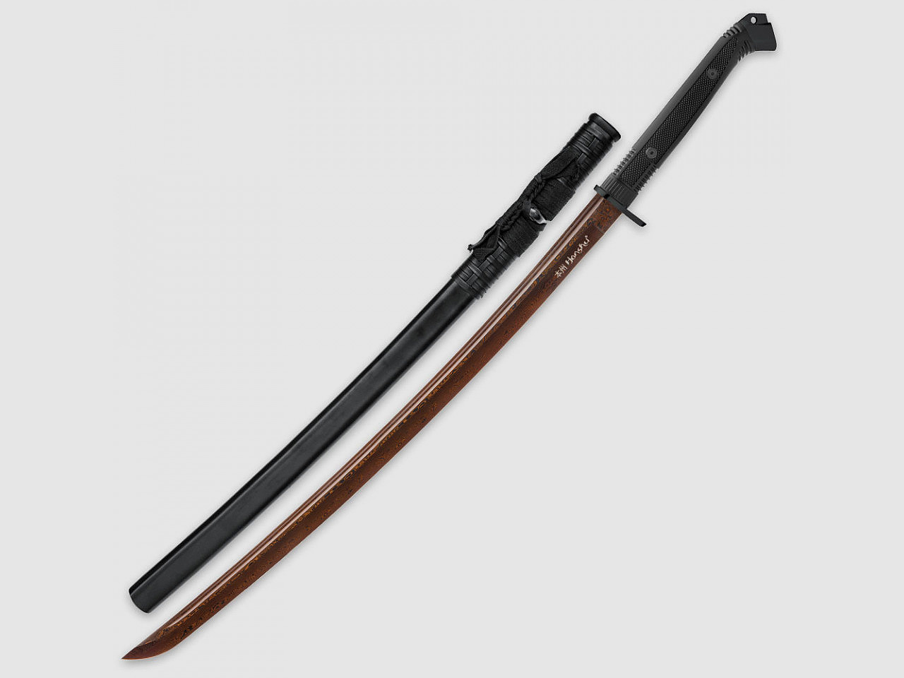 Honshu Boshin Damaszener Katana schwarz