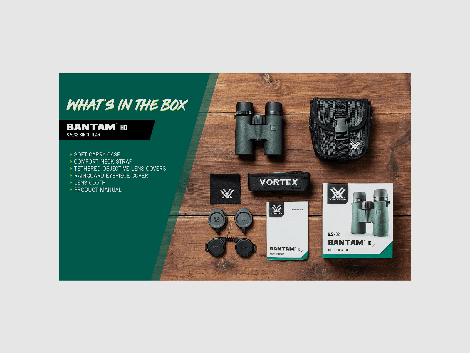 BINOCULAR – VORTEX – BANTAM™ HD 6.5×32 Youth Binocular, image 5 of 5