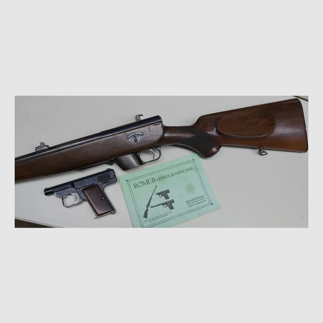 Römerwerk AG Suhl / Thüringen Römer-Pistolenbüchse Patent Gerstenberger-Moritz