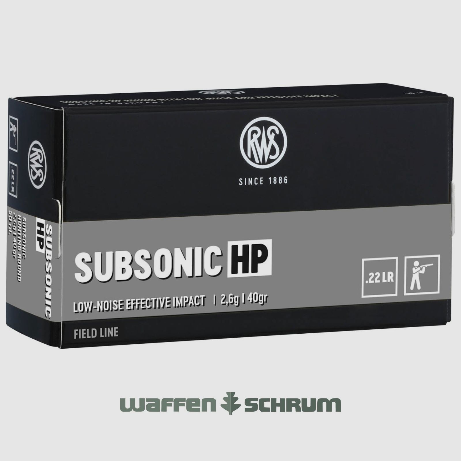 RWS Subsonic HP 2,6g - 40gr .22lr