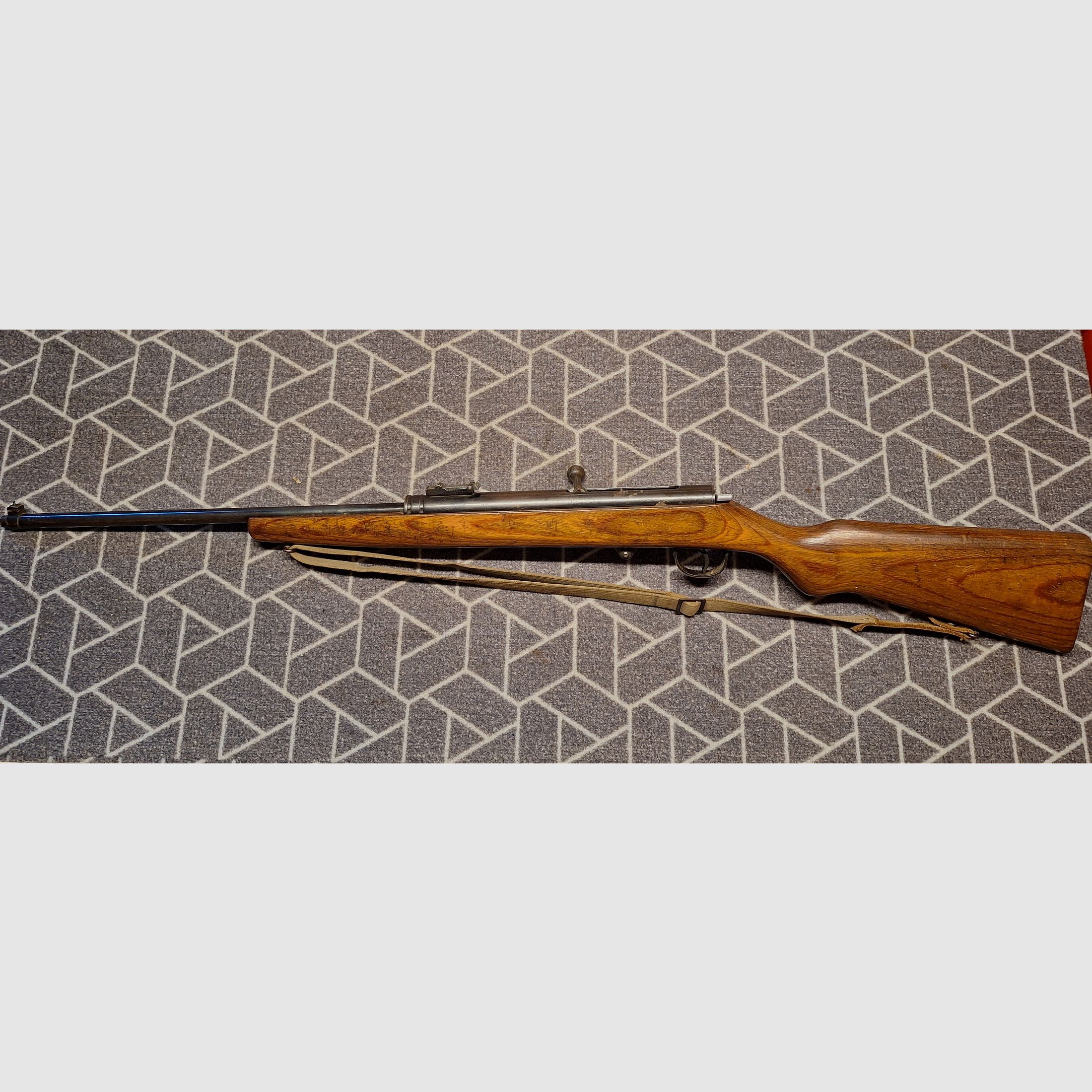 Haenel Suhl Sport Modell 49a (no 310) con correa, funda y cargador de 12!