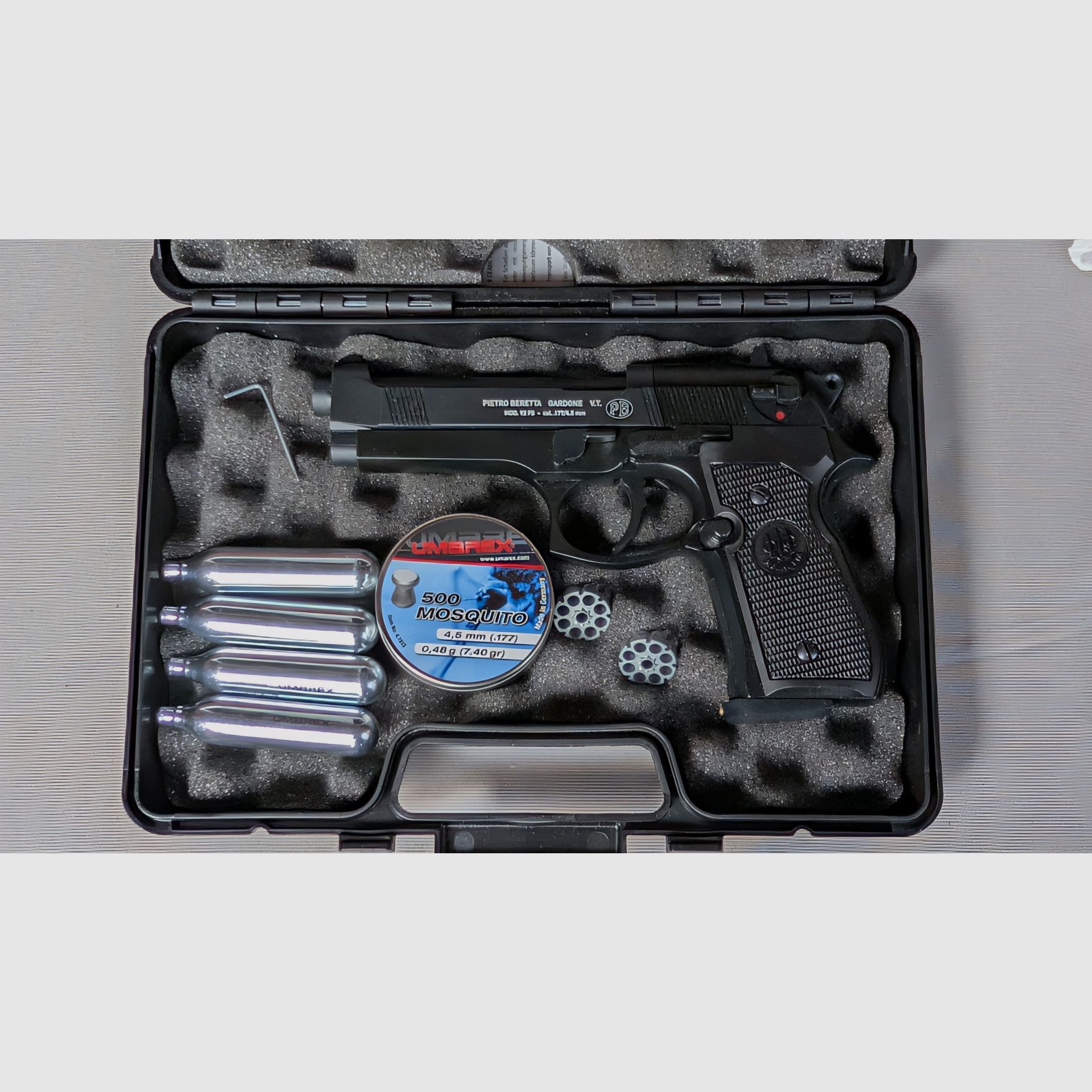 <pistola de aire, CO2, Beretta Mod.92 FS</pistola de aire>