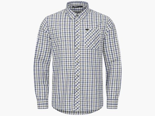 Blaser Herren Hemd Juno oliv/blau kariert