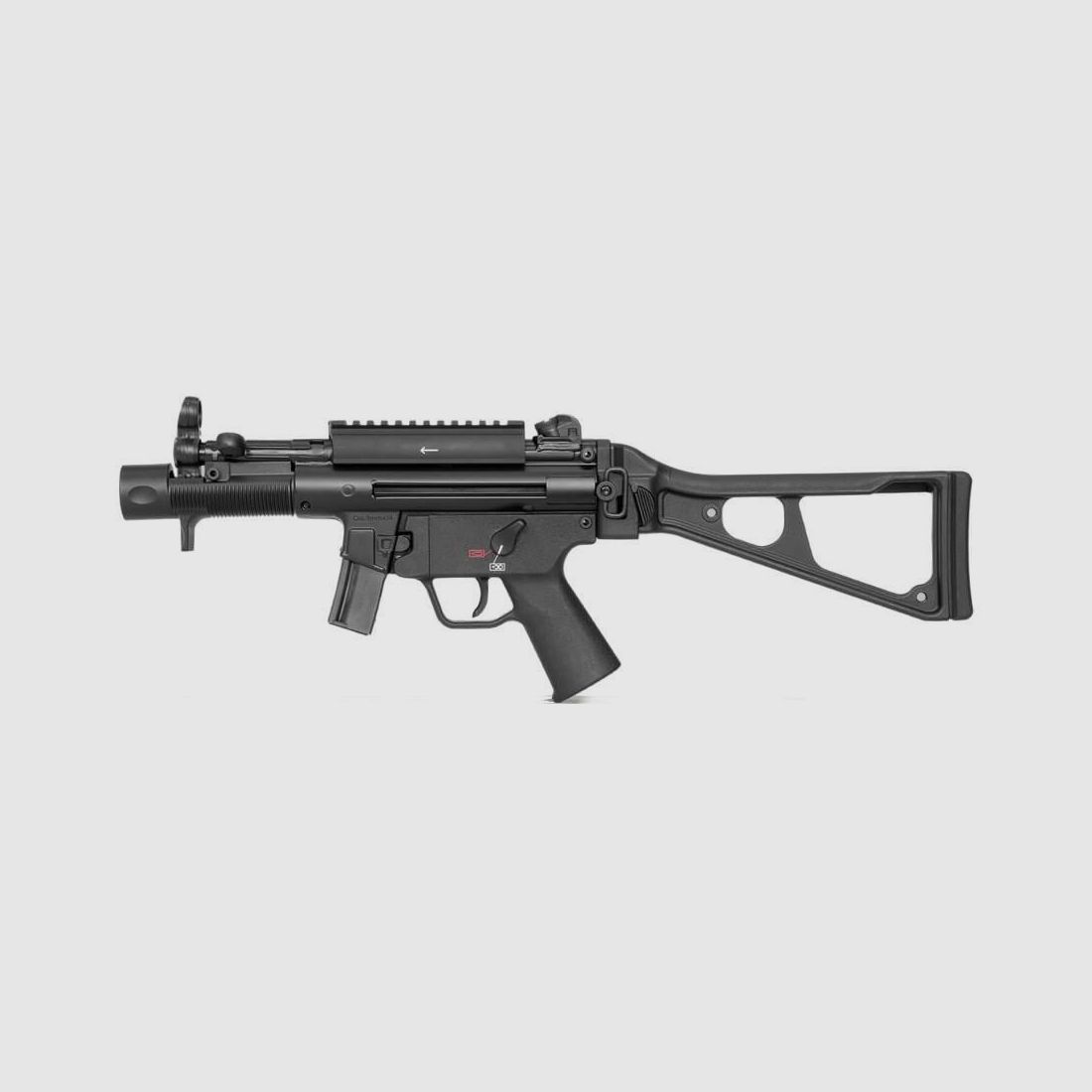 Heckler & Koch SP5K Pistole mit Klappschaft und Picatinnyschiene 9 mm