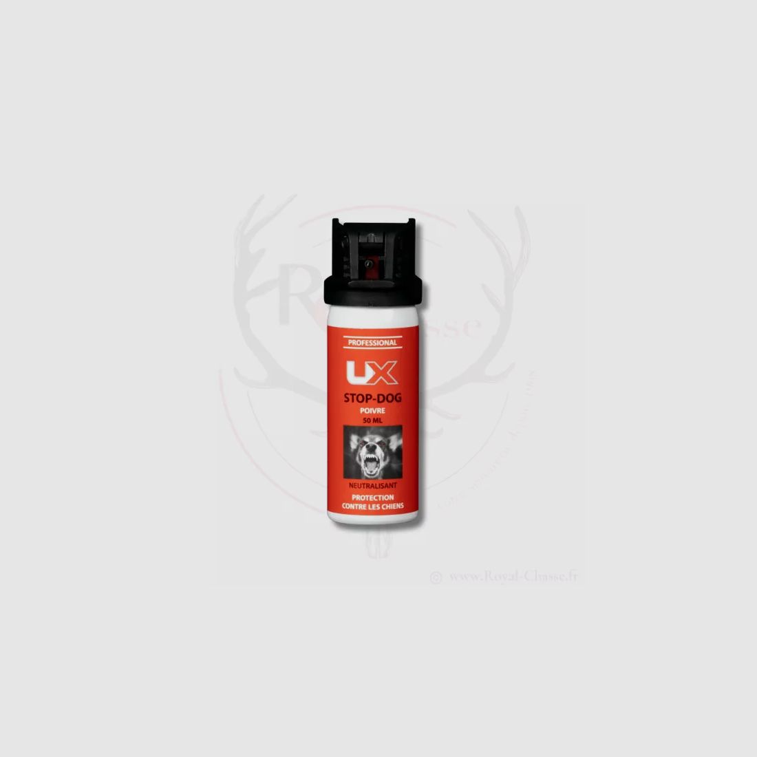 Aérosol STOP DOG gel poivre 50 ml clapet UX