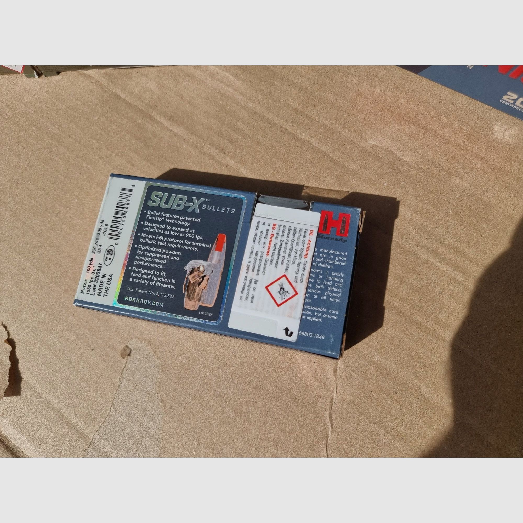 Munition .300 AAC Blackout Subsonic S&B FMJ 200gr und Hornady Sub-X 190gr - 680 Schuss