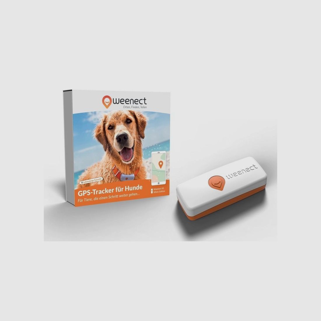 Weenect XS GPS Tracker  Hund White