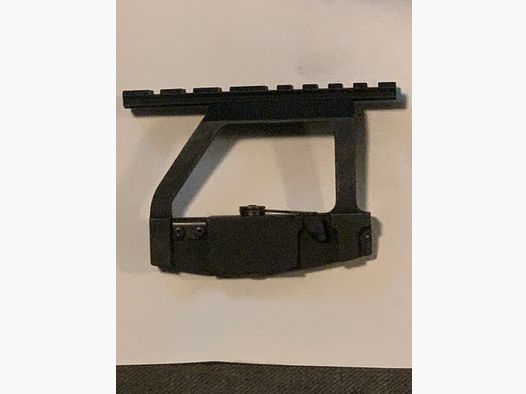 Adaptador AK47 montaje lateral riel Weaver riel estándar de la OTAN montaje Kalashnikow mira telescópica Red Dot punto de mira iluminado