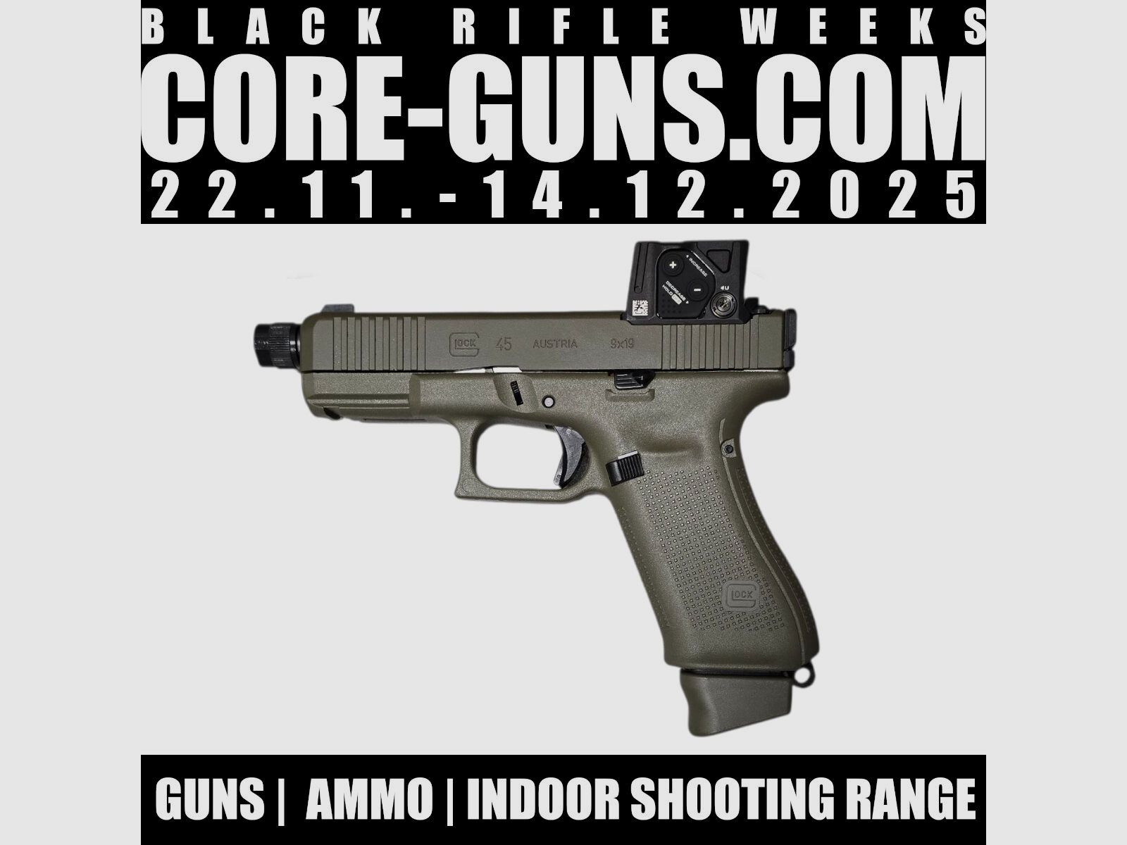 Glock 45 MOS/FS/GL Hunter Combo mit Aimpoint COA BLACK WEEKS DEAL