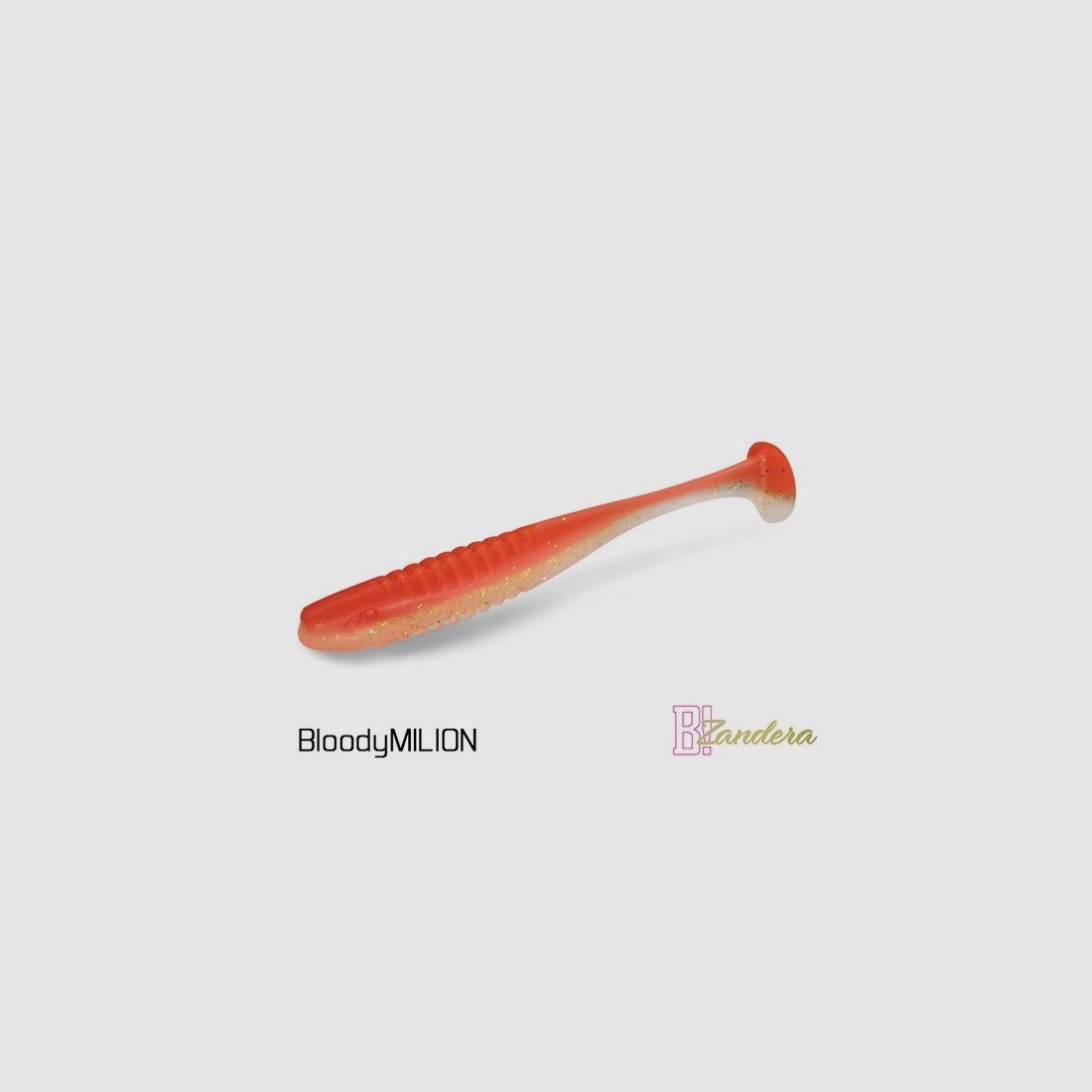Groß-Set - Gummiköder Delphin ZANDERA FlexiFLOAT UVs 12cm - 30 Stück - Farbe BloodyMilion