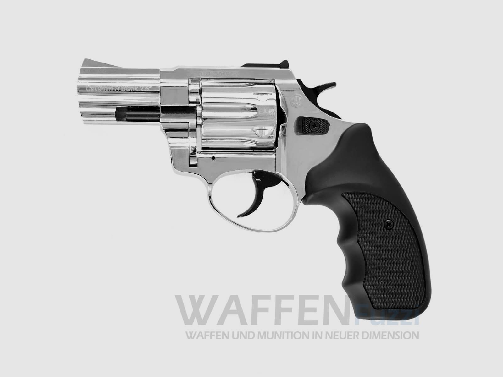 Zoraki R1 2.5 inch blank firing gun chrome