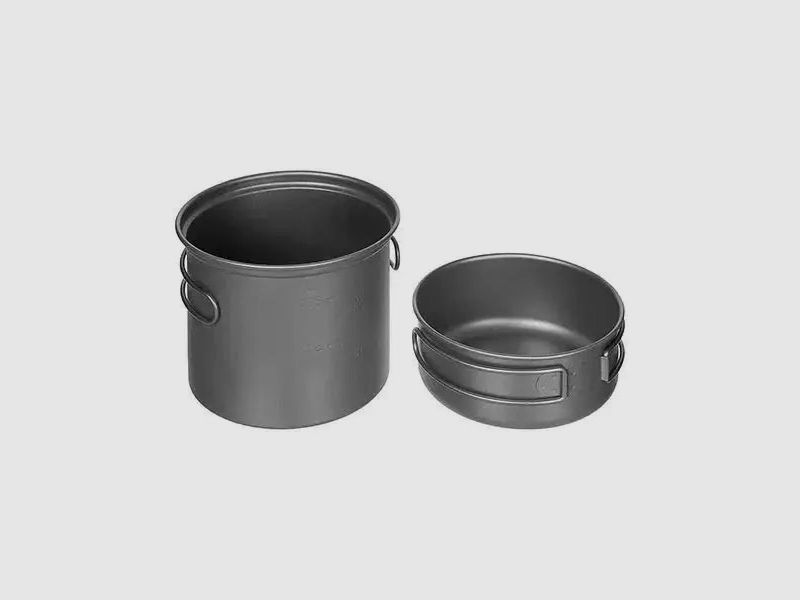 Fox Outdoor Ensemble de Cuisine Casserole Poêle Titane