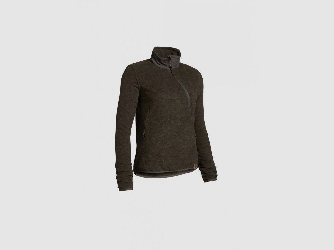 Northern Hunting Damen Fleeceshirt Freja Langarm Oliv 44