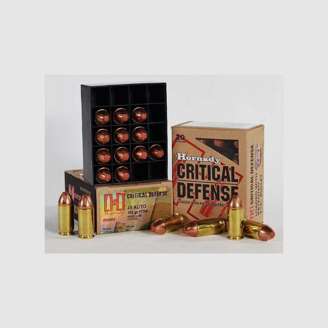 Hornady Critical DEFENSE FTX .45 ACP 185 grs 1 Paquete (20 disparos a 1,895 € *)