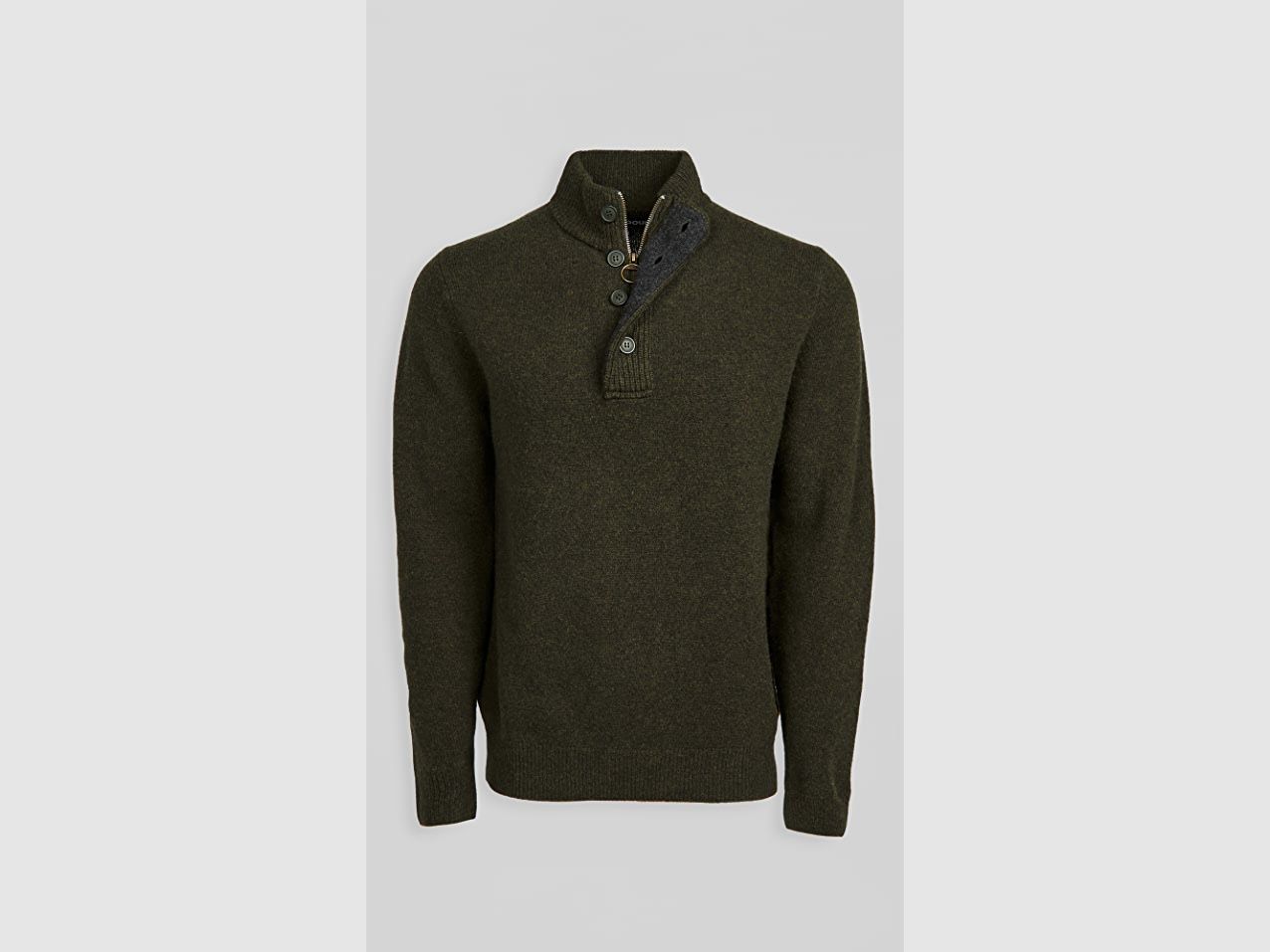 Barbour pull Essential Patch Half Zip / Seaweed, image 1 sur 3