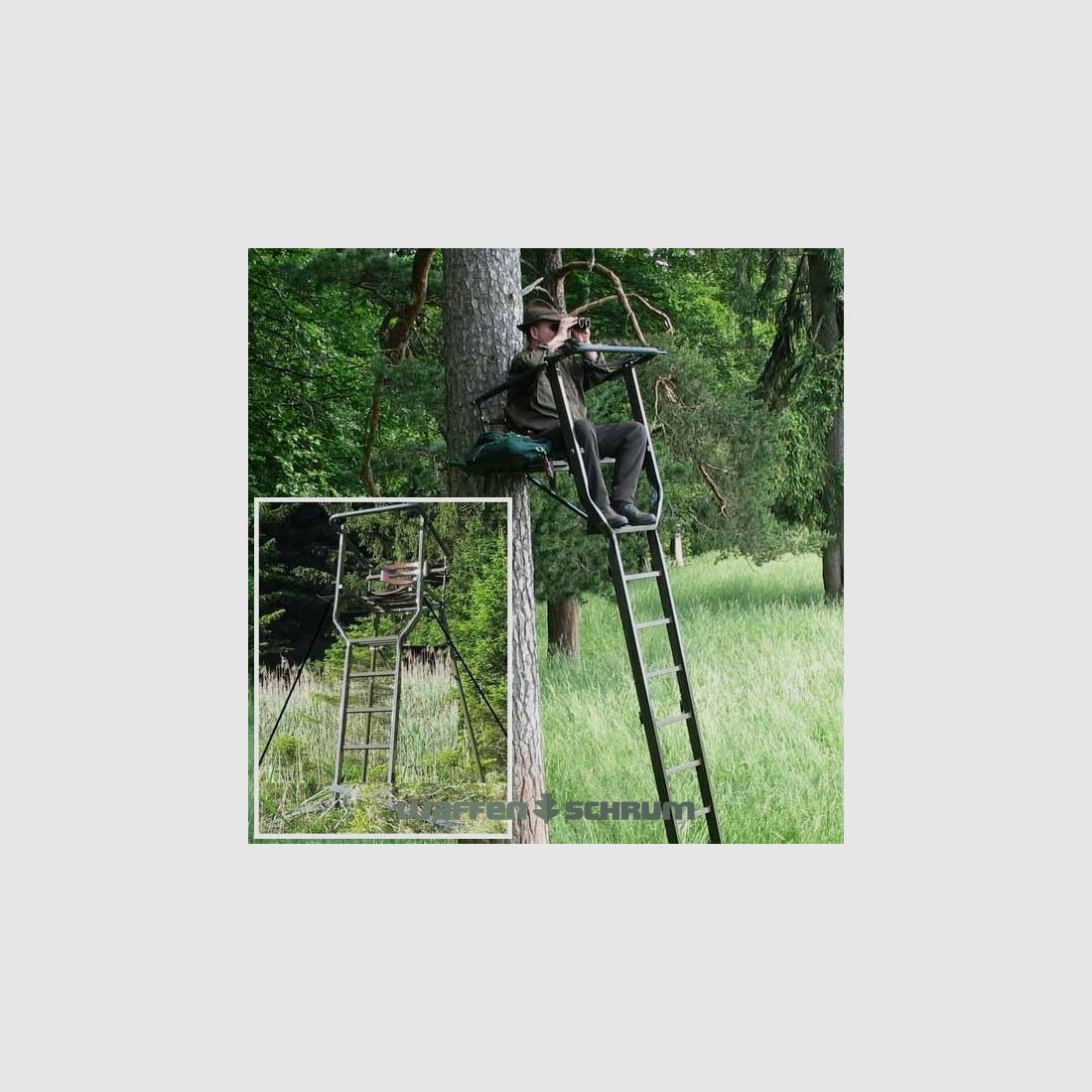 Knobloch Jagd Hochsitz Höhe: 4,90m Universal / Ablageschale