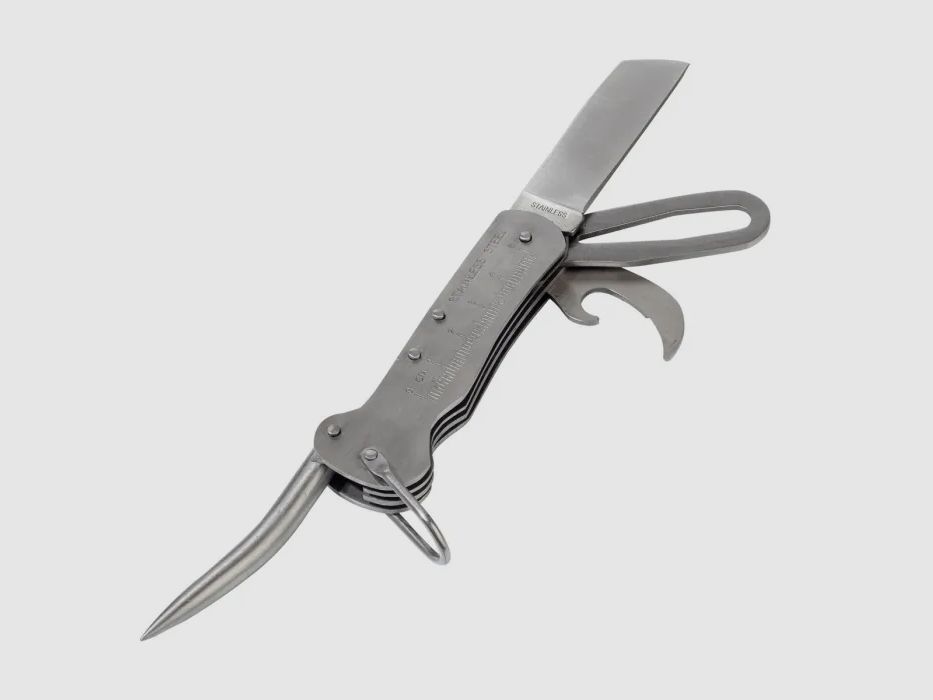 Seglermesser mit Marlspieker Chrom