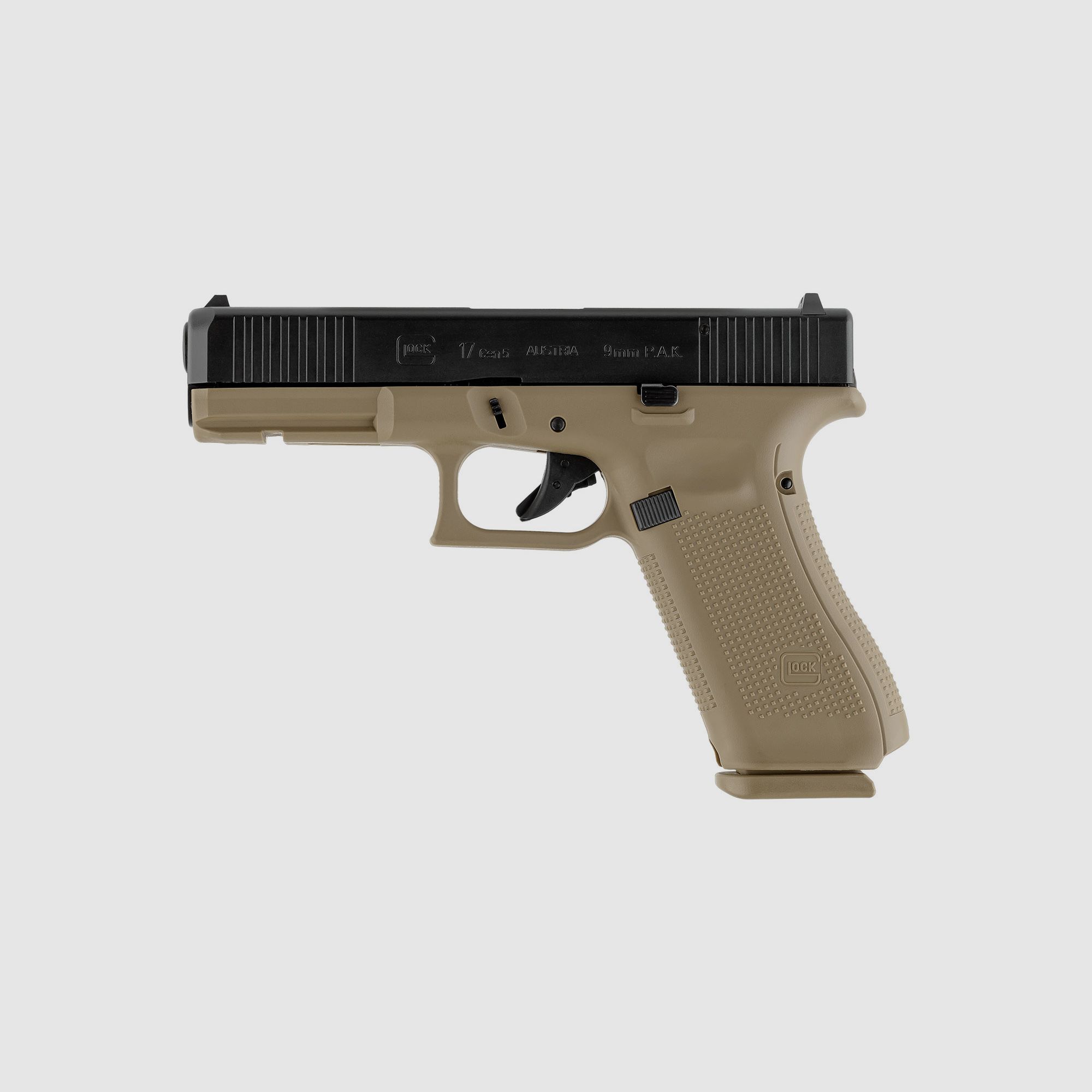 Glock G17 Gen5 Coyote Schreckschuss Pistole Kaliber 9mm P.A.K.